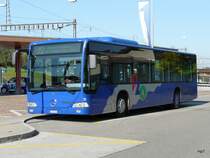 VZO - Mercedes Citaro Nr.70  ZH 558870 unterwegs auf der Linie 852 bei den Haltestellen neben dem Bahnhof von Wetzikon am 04.10.2009