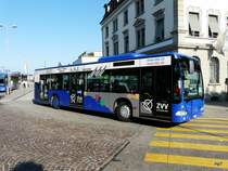 VZO - Mercedes Citaro Nr.74  ZH 158874 unterwegs neben dem Bahnhof von Wetzikon am 04.10.2009