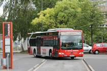 BVR  D BV 718 ist soeben am Bushalteplatz 4 am ZOB Dormagen eingetroffen.