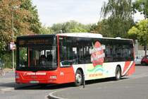 BVR  D BV 5004  wirbt f�r die Wochenm�rkte in Dormagen.
Aufgenommen am ZOB Dormagen.