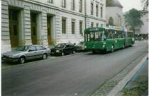 Aus dem Archiv: BVB Basel Nr. 922 Mercedes Gelenktrolleybus (ex Kaiserslautern Nr. 137) am 8. Oktober 1997 Basel, Claragraben