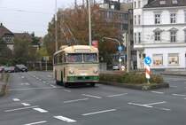 Das Foto zeigt einen O-Bus (Hersteller Uerdinger/Henschel, Type �H IIIs. Bauj.1959)der Stadtwerke Solingen. Zuf�llig am 24.10.2009 auf einer Sonderfahrt erwischt.