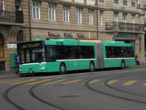 MAN Gelenkbus mit der Betriebsnummer 777 bedient die Haltestelle Schiffl�nde Richtung Rheingasse. Die Aufnahme stammt vom 26.06.2009.