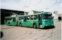 Aus dem Archiv: BVB Basel Nr. 915 FBW/FHS-Hess Gelenktrolleybus am 1. November 1999 Basel, Garage Rankstrasse