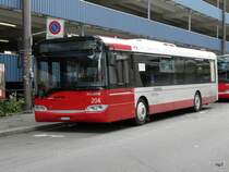 Winterthur - Solaris Bus Nr.204 ZH 730204 am warten auf Arbeit am 11.10.2009