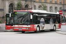 Hummert OS QQ 808 mit der Linie 467 in Osnabr�ck Stadtmitte. 
Werbung: Hummert Eigenwerbung