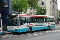 BRN  LU ET 618 mit der Linie 710 am HBF Mannheim.
Der wagen macht Werbung f�r Rothaus Bier.