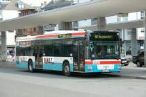 BRN  LU ET 829 mit der Linie 402 am HBF Worms.
Der Wagen wirbt f�r Kunst.