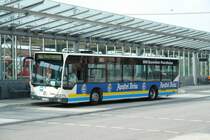 BRN  LU WO 116 mit der Linie 403 am HBF Worms.
Werbung: Apostel Br�u

