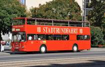 MAN Doppeldecker der DVB, f�r Stadtrundfahrten in Dresden eingesetzt - 31.08.2009