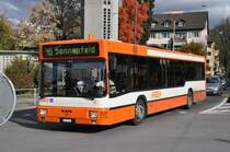 RBS, Worblaufen Nr. 4/BE 481'104 MAN am 5. November 2009 beim Burgernziel.