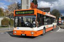 RBS, Worblaufen Nr. 5/BE 468'405 MAN am 5. November 2009 beim Burgernziel.