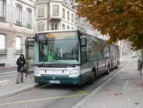 CTS Strasbourg - Irisbus Nr.314  487 BEM 67 unterwegs auf der Linie 6 A in der Stadt Strassburg am 31.10.2009