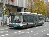 CTS Strasbourg - Irisbus Nr.595  170 APM 67 unterwegs auf der Linie 71 in der Stadt Strassburg am 31.10.2009