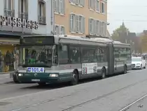 CTS Strasbourg - Renault Nr.575 3172 YN 67 unterwegs auf der Linie 4A in der Stadt Strassburg am 31.10.2009