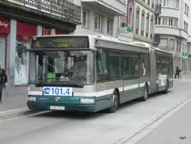 CTS Strasbourg - Renault Nr.577 3166 YN 67 unterwegs auf der Linie 4 in der Stadt Strassburg am 31.10.2009