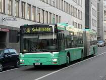 BVB - MAN Nr.774  BS 3274 unterwegs auf der Linie 36 in der Stadt basel am 31.10.2009