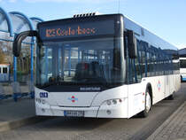 Line123 von Rostock Hauptbahnhof/S�d Richtung K�sterbeck steht in der Haltestelle Rostock Hauptbahnhof/S�d.(07.11.09)