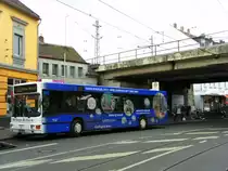 Bus der Fa. Brings (Willich, Kreis Viersen), im Auftrag der Rheinbahn AG D�sseldorf mit MAN NL 222, Baujahr 1998, auf der Linie 723, von D�sseldorf-Eller Mitte(S) nach D�sseldorf, S�dfriedhof. Aufgenommen am 02.11.2009. Ort: D�sseldorf-Eller Mitte(S).