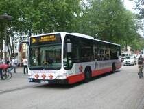 Mercedes-Benz O 530 II (Citaro Facelift) auf der Linie 34 nach Lufthansa-Basis an der Haltestelle Gerhard-Hauptmann-Platz.