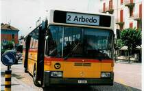 Aus dem Archiv: PTT Regie P 25'284 Mercedes O 405 am 12. Juli 1998 Bellinzona, Bahnhof