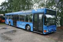 J�tte Reisen  OB AJ 1108 mit Werbung f�rs Solbad Vonderort in Oberhausen Osterfeld.
September 2007