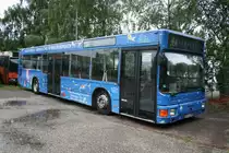 J�tte Reisen  OB AJ 1108 mit Werbung f�rs Solbad Vonderort in Oberhausen Osterfeld.
September 2007