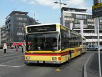STI Bus BE 385871 mit der Betriebsnummer 71 auf der Linie 2 beim Bahnhof in Thun. Die Aufnahme stammt vom 01.10.2009.