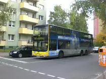 MAN Lion's City DD (Doppelstock) auf der Linie M82 nach S+U Bahnhof Rathaus Steglitz an der Haltestelle Marienfelde Weskammstrae.