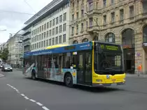 MAN Niederflurbus 3. Generation (Lions City) als SEV fr die Straenbahnlinie M1 zwischen U-Bahnhof Zinnowitzer Strae und Mitte Am Kupfergraben.