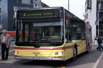 STI Bus BE 700113 Mit der Betriebsnummer 113 an der Haltestelle Thun Bahnhof auf der Linie 4. Die Aufnahme stammt vom 01.10 1008.