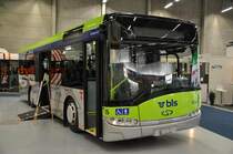 Busland AG, Burgdorf Nr. 15/BE 619'157 Solaris am 12. November 2009 an der Ausstellung Suissetraffic in Bern.