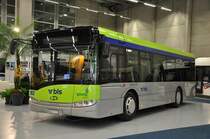 Busland AG, Burgdorf Nr. 15/BE 619'157 Solaris am 12. November 2009 an der Ausstellung Suissetraffic in Bern.