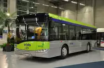 Busland AG, Burgdorf Nr. 15/BE 619'157 Solaris am 12. November 2009 an der Ausstellung Suissetraffic in Bern.