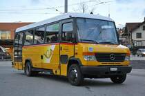 RBS, Worblaufen Nr. 210/BE 443'210 Mercedes Vario ( Traktor ) am 12. November 2009 beim Bahnhof Worb Dorf.
