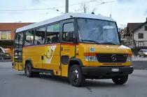RBS, Worblaufen Nr. 210/BE 443'210 Mercedes Vario ( Traktor ) am 12. November 2009 beim Bahnhof Worb Dorf.