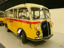 sussie traffic Bern 2009 - Ausstellungstck ein Saurer Frontlenker Postauto im Privatbestiz .. Bild vom 13.11.2009