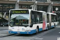 Mercedes Benz Citaro (O 530) Gelenkbus # 156 der Verkehrsbetriebe Luzern (vbl). Aufgenommen am 7. Oktober 2009.