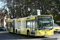 Mercedes Benz Citaro (O 530 I) Gelenkbus # 143 mit Vollwerbung  Stalder  der Verkehrsbetriebe Luzern (VBL). Aufgenommen am 7. Oktober 2009.