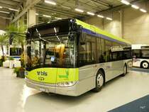 sussie traffic Bern 2009 - Ausstellungst�ck ein Solaris Urbino 10 Nr.15  BE 619157 der bls Busland AG .. Bild vom 13.11.2009