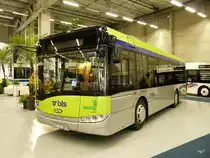 sussie traffic Bern 2009 - Ausstellungstck ein Solaris Urbino 10 Nr.15  BE 619157 der bls Busland AG .. Bild vom 13.11.2009