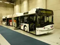 sussie traffic Bern 2009 - Ausstellungstck ein Solaris Urbino 18 Nr.466 AG 6407 der Regionalbus Lenzburg ( Eurobus ) .. Bild vom 13.11.2009