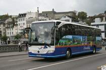 Mercedes Benz Tourismo des Unternehmens  Boll  mit Vollwerbung f�r Scheidegg. Aufgenommen am 9. Oktober 2009 in Z�rich.