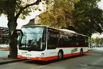Regiobus, Gossau Nr. 24/SG 88'221 MAN am 21. Oktober 2009 Gossau, Bahnhof