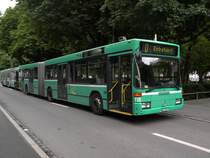 Mercedes Bus mit der Betriebsnummer 735 auf einer Extrafahrt. Die Aufnahme stammt vom 18.07.2009.