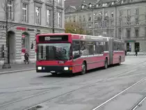 Bern mobil - MAN Bus Nr.224  BE 513224 unterwegs auf der Linie 10 in Bern am 13.11.2009
