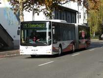 RVBW - MAN Lion`s City Bus Nr.171  AG 14912 unterwegs auf der Linie 1 in Baden am 20.11.2009