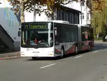 RVBW - MAN Lion`s City Bus Nr.171  AG 14912 unterwegs auf der Linie 1 in Baden am 20.11.2009