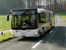 BD WM - MAN Lion`s City  AG 438038 unterwegs auf der Linie 444 bei Oberwil am 20.11.2009