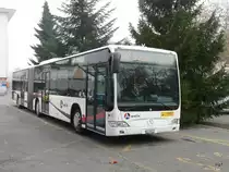Postauto - Mercedes Citaro  AG 138727 bei der Haltestelle vor der Post in Bremgarten/AG am 20.11.2009
